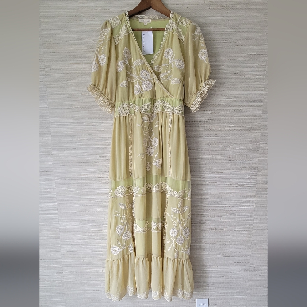 Floral Embroidered Maxi Dress